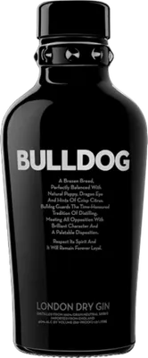 Bouteille de spiritueux : Bulldog de la marque Bulldog