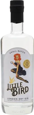 Bouteille de spiritueux : London Dry Gin de la marque Little Bird