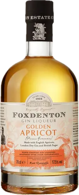 Bouteille de spiritueux : Golden Apricot Gin Liqueur de la marque Foxdenton