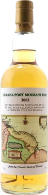 Bouteille de spiritueux : Guyana  Rum de la marque Port Mourant