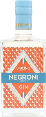 Bouteille de spiritueux : Negroni Gin de la marque Sibling