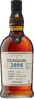 Bouteille de spiritueux : Exceptional Cask Selection XIII 2008 de la marque Foursquare