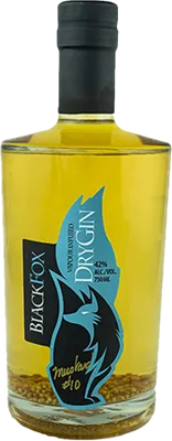 Bouteille de spiritueux : Gin #10 Mustard de la marque Black Fox