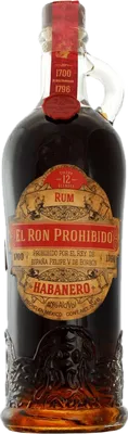 Bouteille de spiritueux : Habanero Solera 12 de la marque El Ron Prohibido