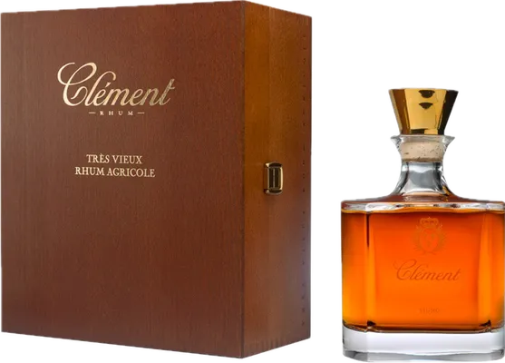 Bouteille de spiritueux : Très Vieux Rhum Agricole Carafe Cristal de la marque Clément