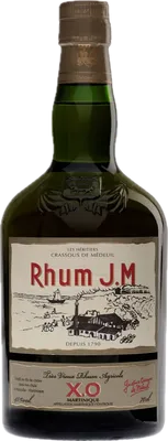 Bouteille de spiritueux : XO de la marque Rhum J.M