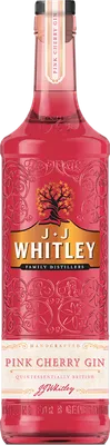Bouteille de spiritueux : Pink Cherry Gin de la marque JJ Whitley