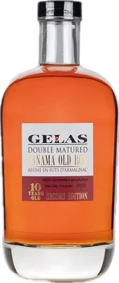 Bouteille de spiritueux : Double Matured Panama Old Rum de la marque Gélas