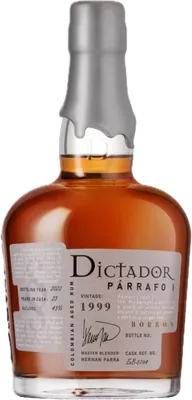 Bouteille de spiritueux : Párrafo I Borbón Vintage 1999 43% de la marque Dictador