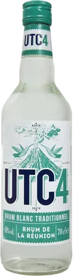 Bouteille de spiritueux : Rhum Blanc Traditionnel de la Réunion de la marque UTC4