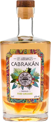 Bouteille de spiritueux : Poire-Gingembre de la marque Cabrakán
