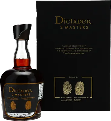 Bouteille de spiritueux : 2 Masters Despagne 1980 de la marque Dictador