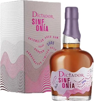 Bouteille de spiritueux : Sinfonia Borbon 2005 de la marque Dictador