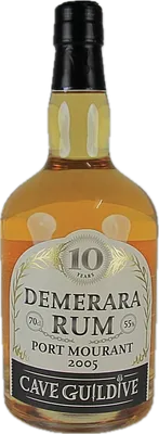 Bouteille de spiritueux : Demerara Rum de la marque Cave Guildive
