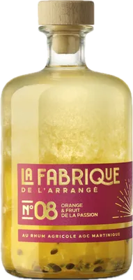 Bouteille de spiritueux : N°08 Orange & Fruit de la Passion de la marque La Fabrique de l’Arrangé