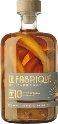 Bouteille de spiritueux : N°10 Fève de Cacao & Banane de la marque La Fabrique de l’Arrangé