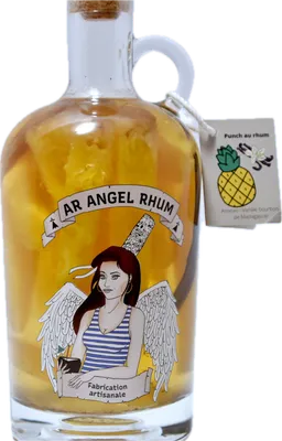 Bouteille de spiritueux : Ananas – Vanille Bourbon de Madagascar de la marque Ar Angel Rhum