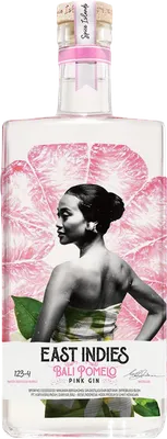 Bouteille de spiritueux : Bali Pomelo Pink Gin de la marque East Indies