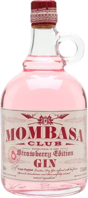 Bouteille de spiritueux : Strawberry Gin de la marque Mombasa Club