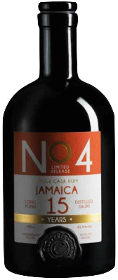 Bouteille de spiritueux : No4 Jamaica 15 Years de la marque Ekte Rum