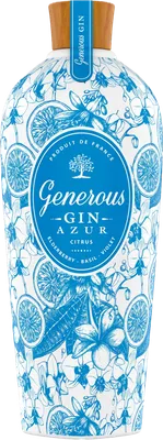 Bouteille de spiritueux : Azur - Elderberry, Basil & Violet de la marque Generous Gin