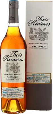 Bouteille de spiritueux : Single Cask de la marque Trois Rivières