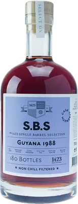 Bouteille de spiritueux : Guyana de la marque S.B.S