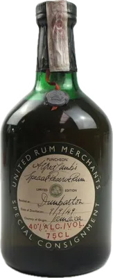 Bouteille de spiritueux : United Rum Merchants Special Reservation Rum de la marque Alfred Lamb's