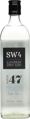 Bouteille de spiritueux : London Dry Gin Batch 47 de la marque SW4