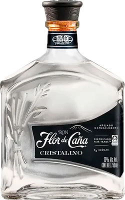 Bouteille de spiritueux : Cristalino de la marque Flor de Caña