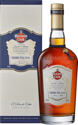 Bouteille de spiritueux : Tributo de la marque Havana Club