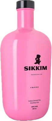 Bouteille de spiritueux : Fraise de la marque Sikkim Gin