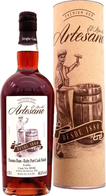 Bouteille de spiritueux : Panama Rum - Ruby Port Cask Finish de la marque El Ron del Artesano