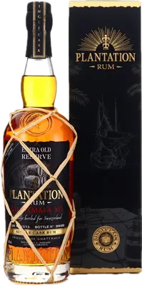 Bouteille de spiritueux : Extra Old Reserve (Specially bottled for Switzerland) de la marque Plantation
