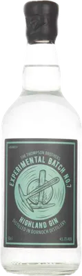 Bouteille de spiritueux : Experimental Batch No. 7 de la marque The Thompson Brothers Highland Gin