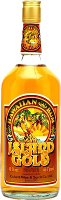 Bouteille de spiritueux : Hawaiian Rum de la marque Island Gold