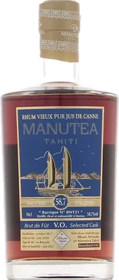 Bouteille de spiritueux : Brut de Fût VO Selected Cask de la marque Manutea