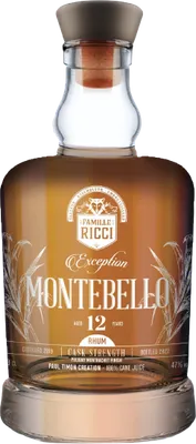 Bouteille de spiritueux : Exception Montebello 12 ans de la marque Famille Ricci