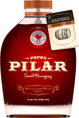 Bouteille de spiritueux : Marquesas Blend Dark Rum de la marque Papa's Pilar
