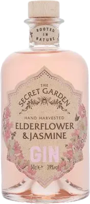 Bouteille de spiritueux : Elderflower & Jasmine Gin de la marque Secret Garden