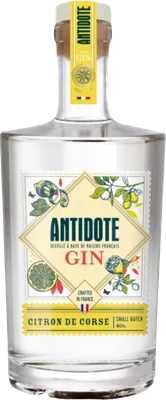 Bouteille de spiritueux : Citron de Corse Made in France de la marque Antidote