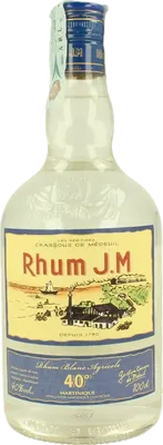 Bouteille de spiritueux : Blanc 40° de la marque Rhum J.M