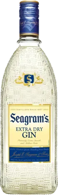 Bouteille de spiritueux : Extra Dry Gin de la marque Seagram's 