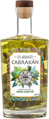 Bouteille de spiritueux : Menthe-Citron Vert de la marque Cabrakán