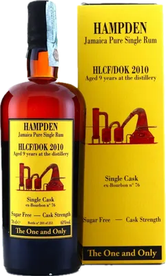 Bouteille de spiritueux : Single Cask The One and Only de la marque Hampden