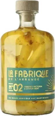 Bouteille de spiritueux : N°02 Ananas Victoria & Citron Vert de la marque La Fabrique de l’Arrangé