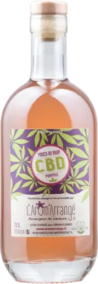 Bouteille de spiritueux : Punch au Rhum CBD Purple de la marque L'Arôm'Arrangé