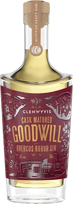 Bouteille de spiritueux : Cask Matured GoodWill Quercus Robur Gin de la marque GlenWyvis