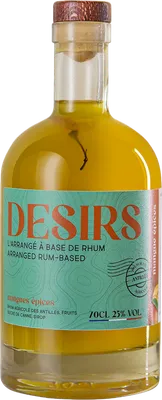 Bouteille de spiritueux : DESIRS - Mangue Epices de la marque Rhum Désirs