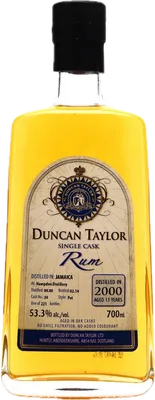 Bouteille de spiritueux : Single Cask Rum de la marque Hampden